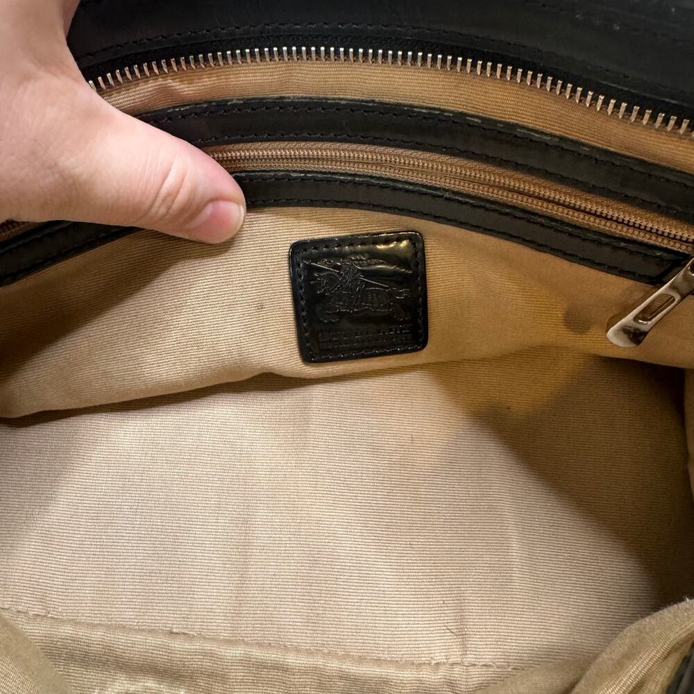 Y2K Burberry Classic Check Shoulder Tote Bag - Picture 7 of 10